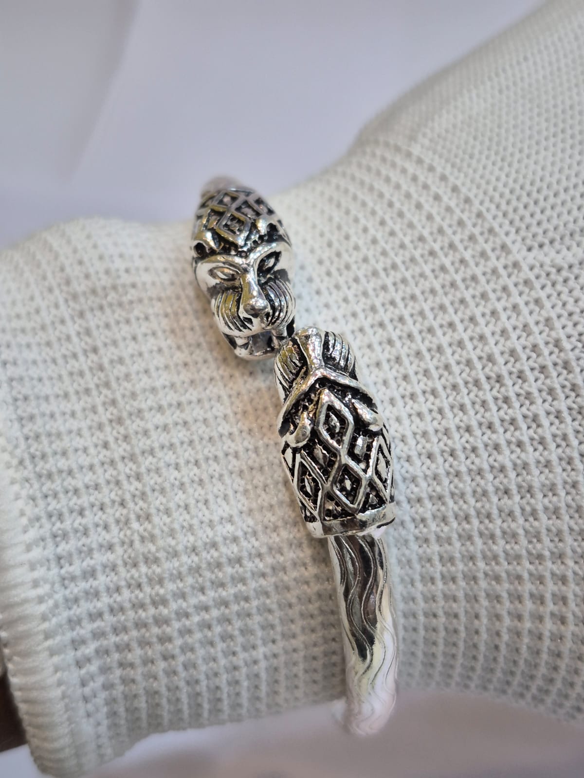 Silver Tiger Head kada