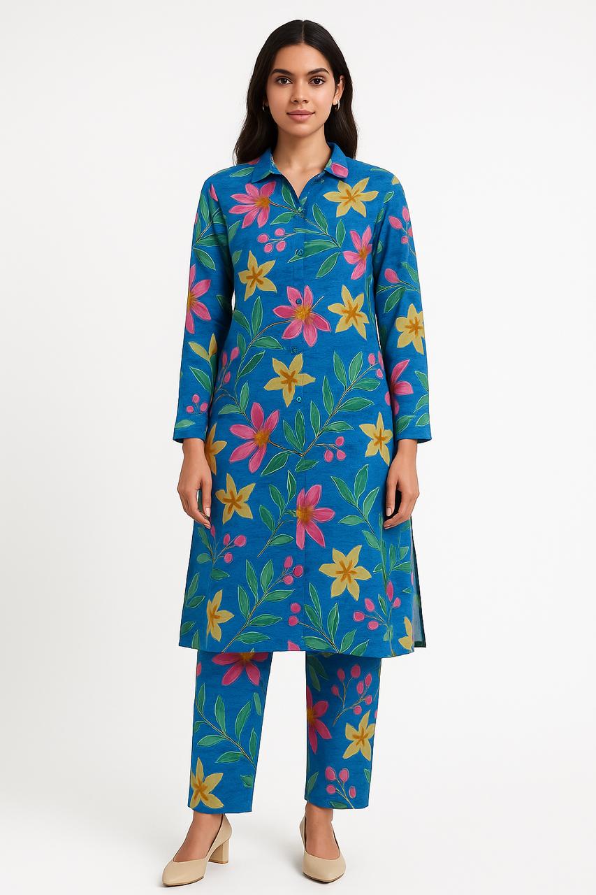 Floral Printed Kurta Set