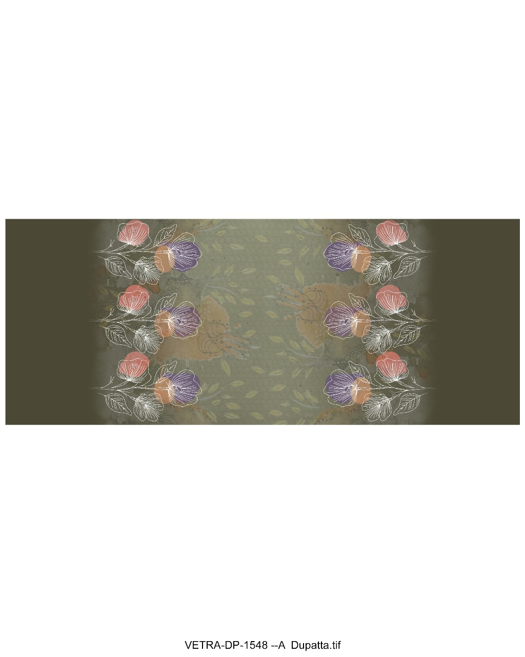 Embroidered Floral Dupatta