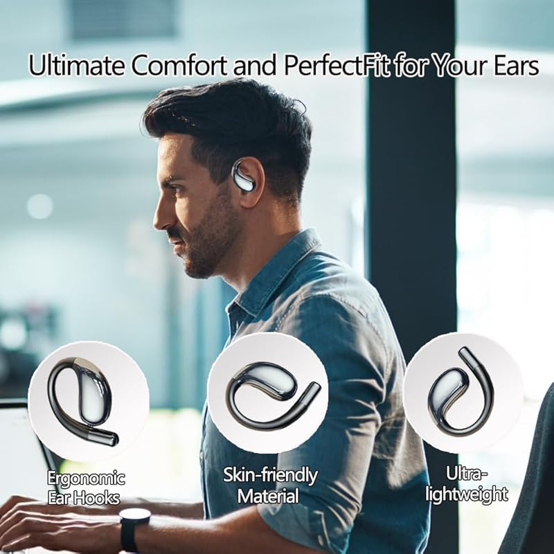 New Open Ear Headphones Pain-Free Earbuds J500