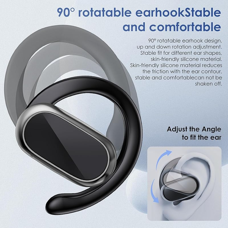 Open Ear Headphones,360-Degree Panoramic Sound