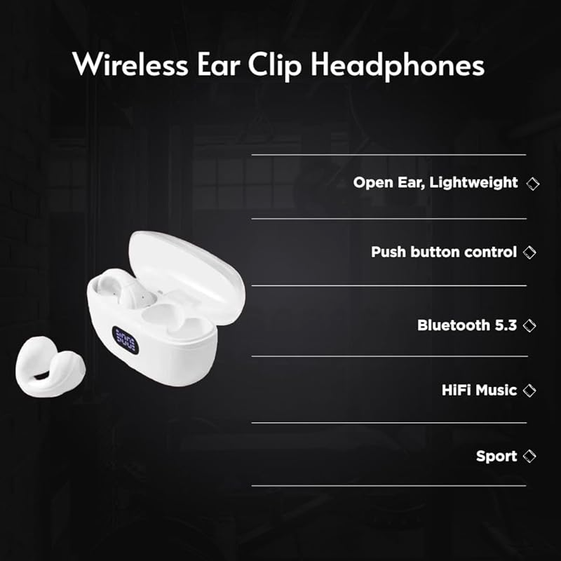 Wireless Ear Clip Headphones, Bluetooth 5.3
