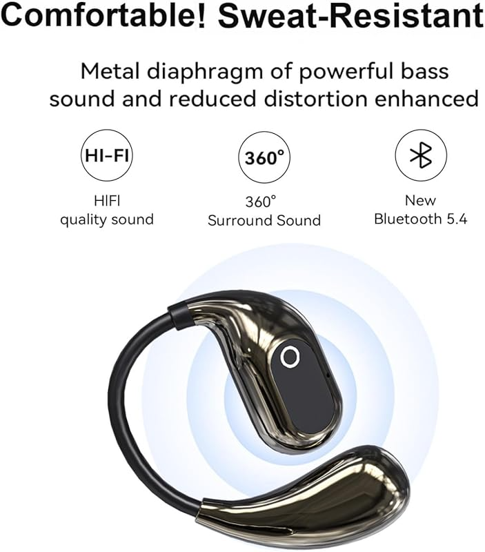 Open Ear Headphones Wireless Bluetooth 5.4
