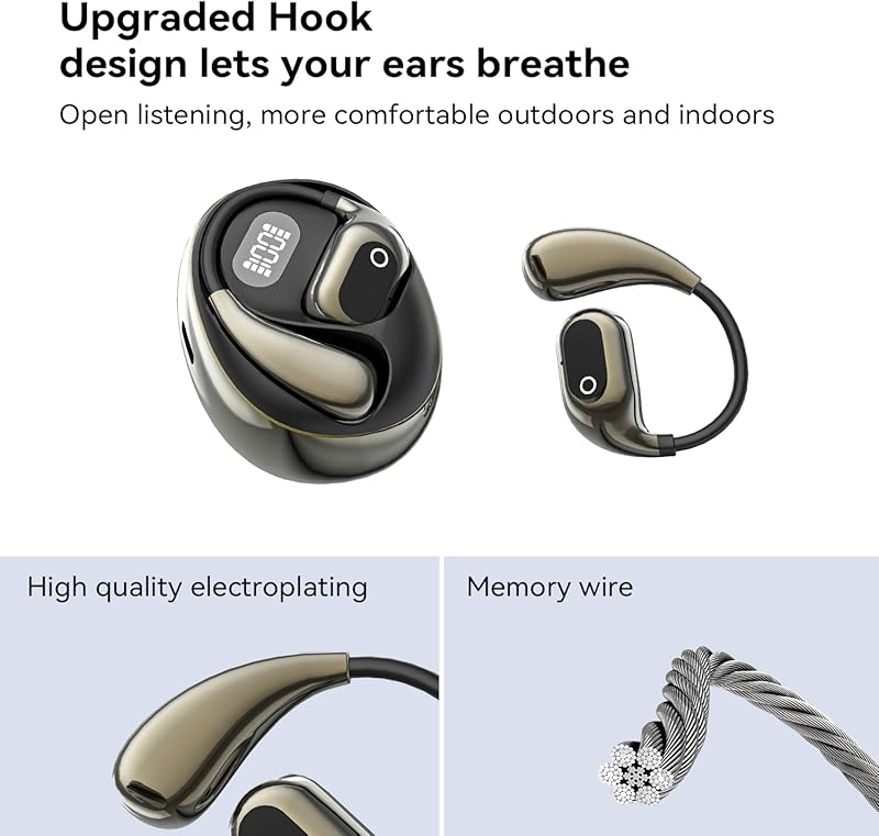 Open Ear Headphones Wireless Bluetooth 5.4