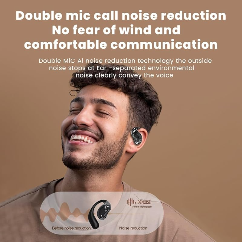 Open Ear Earbuds Ultra Comfort Wireless Bluetooth 5.4