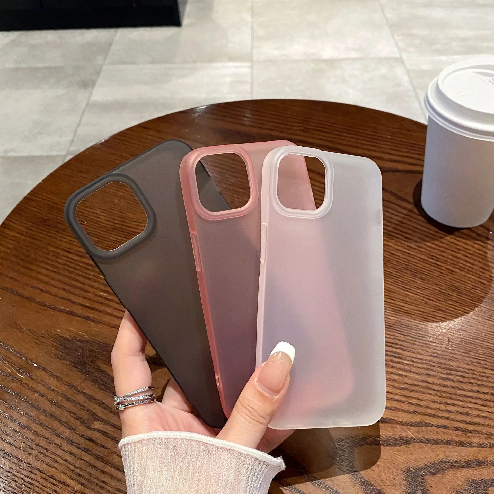 Soft Silicone Matte Transparent Phone Case For iPhone 16 15 14 13 12 11 Pro Max X XS Max XR 7 8 Plus Ultrathin Shockproof Cover