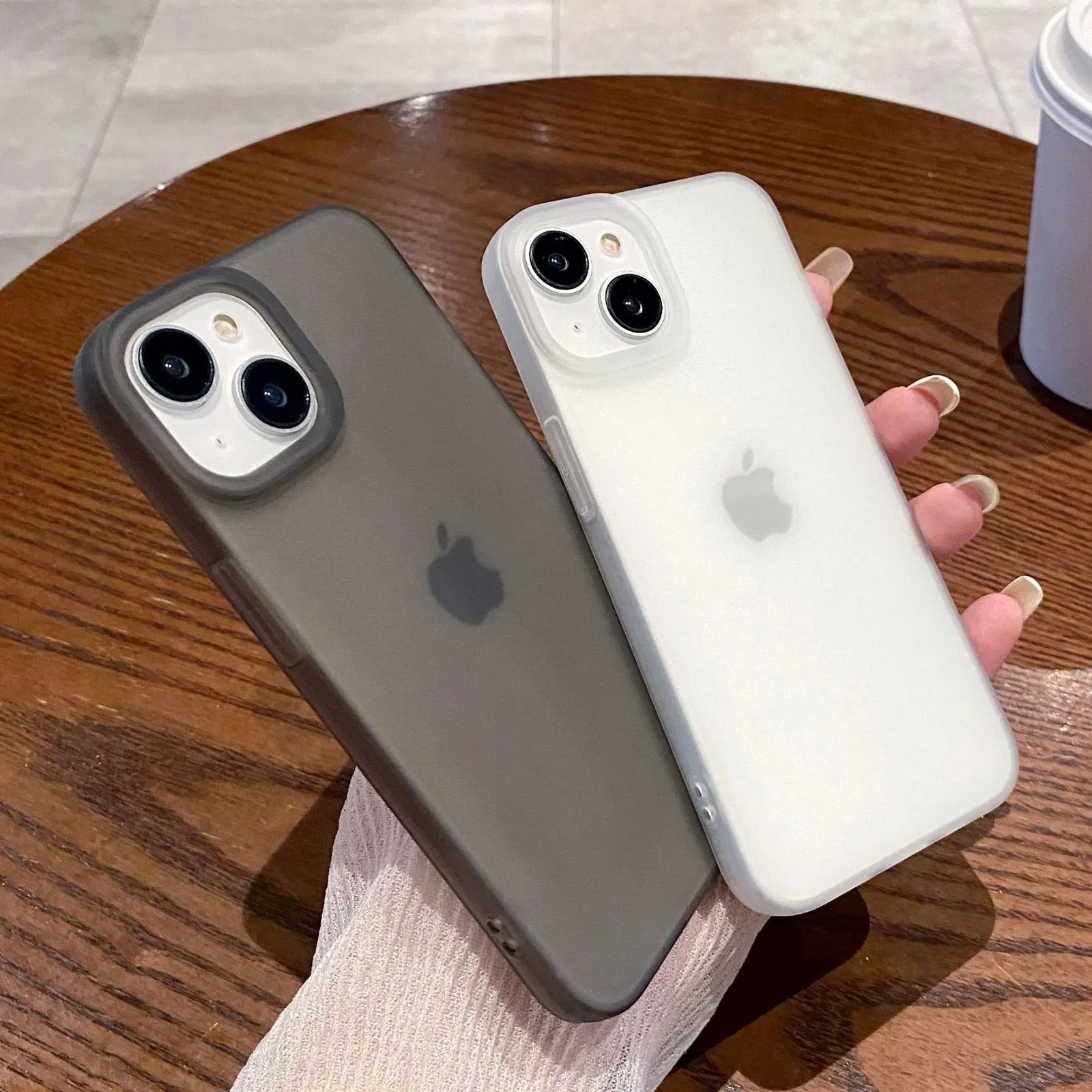 Soft Silicone Matte Transparent Phone Case For iPhone 16 15 14 13 12 11 Pro Max X XS Max XR 7 8 Plus Ultrathin Shockproof Cover