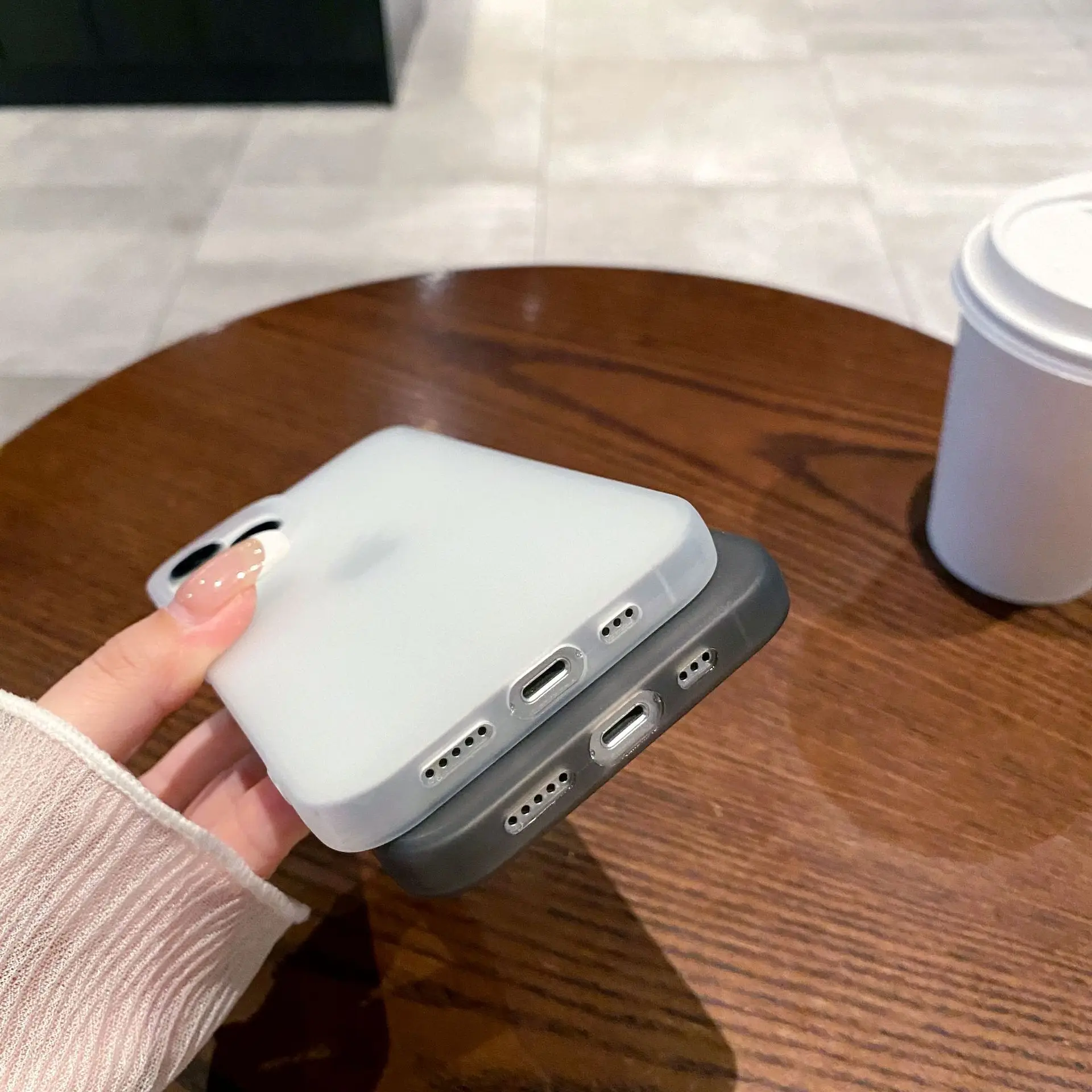 Soft Silicone Matte Transparent Phone Case For iPhone 16 15 14 13 12 11 Pro Max X XS Max XR 7 8 Plus Ultrathin Shockproof Cover