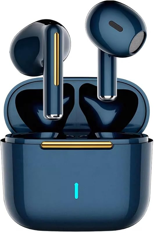 Wireless Earbuds Bluetooth 5.2 Double Mic for Clear Call Premium Sound Lightweight in Ear Touch Control Voice Assistant Quick Automatic Pairing