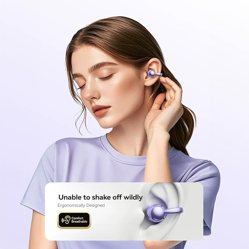 Clip-on Earbuds,Open Ear Earbuds Wireless Bluetooth 5.4, Lightweight Open Ear Headphones with C-Shaped Bridge,Slim Hook,50H Battery,Waterproof,for Glasses Wearers &Sports & Travel