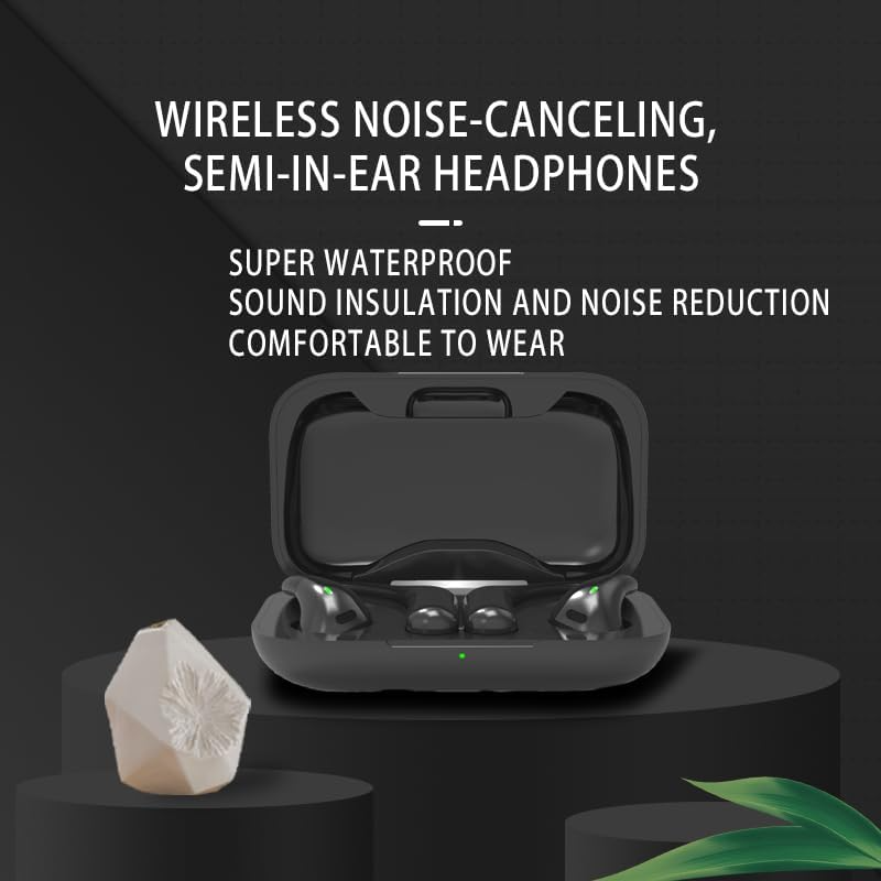 Open Ear Headphones,Bluetooth 5.3 Wireless Earbuds,5.9g Ultra-Lightweight Sport Earphones with Mic for Running Cycling,Secure Fit for Small Ears