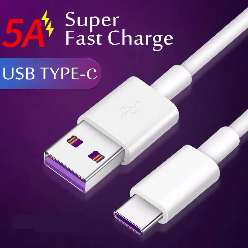 5A USB Type C Cable Fast Charging Mobile Phone