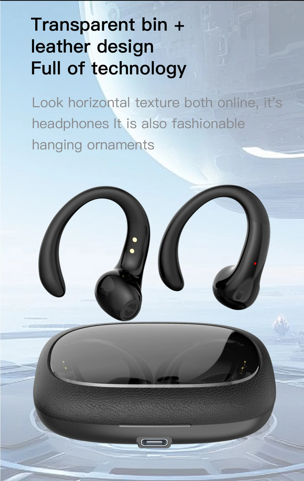 New Over Ear Ture Wireless Bluetooth Earphones