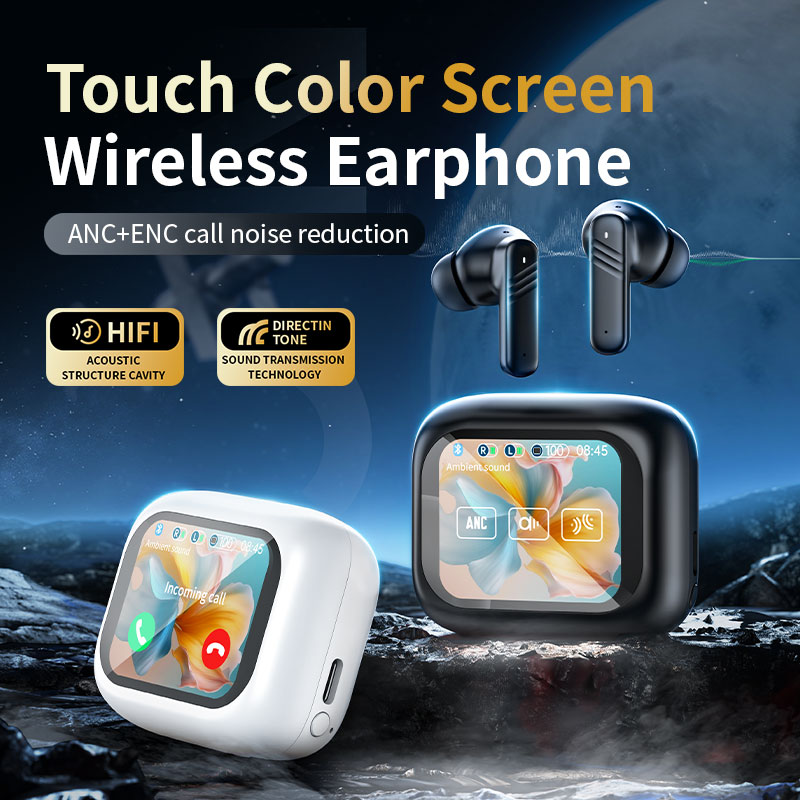  Wireless Earphone Bluetooth with Touch Screen