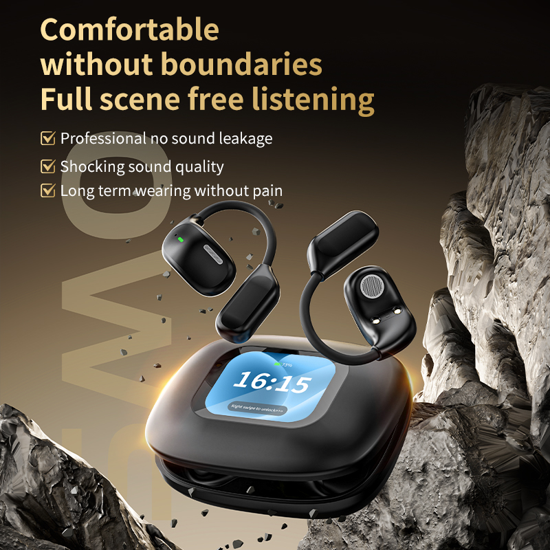 OWS Bluetooth Earphone Portable Earhook Wireless Earbuds with Low Bass