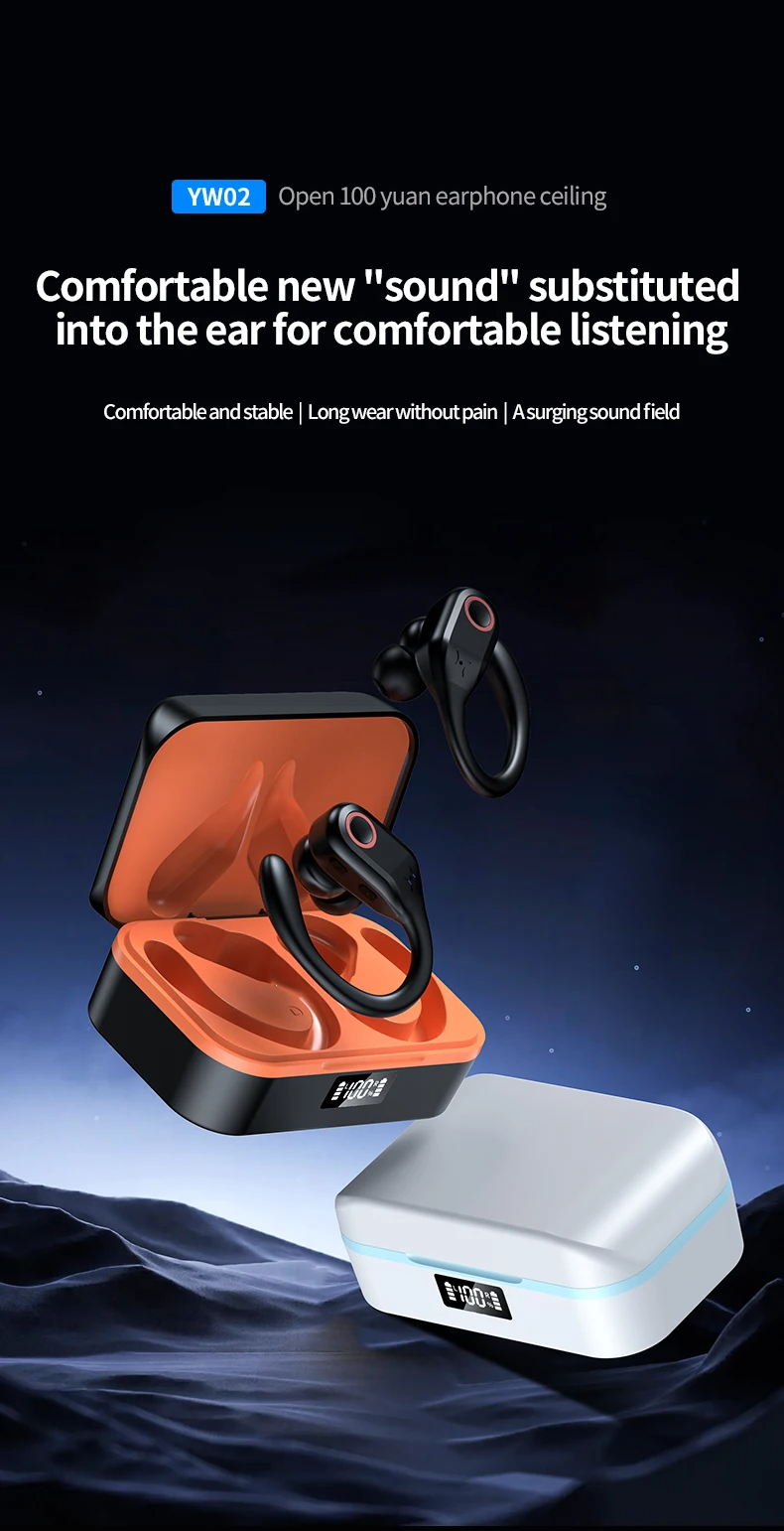 OWS Wireless Bluetooth Earphones Touch In Ear Earbuds