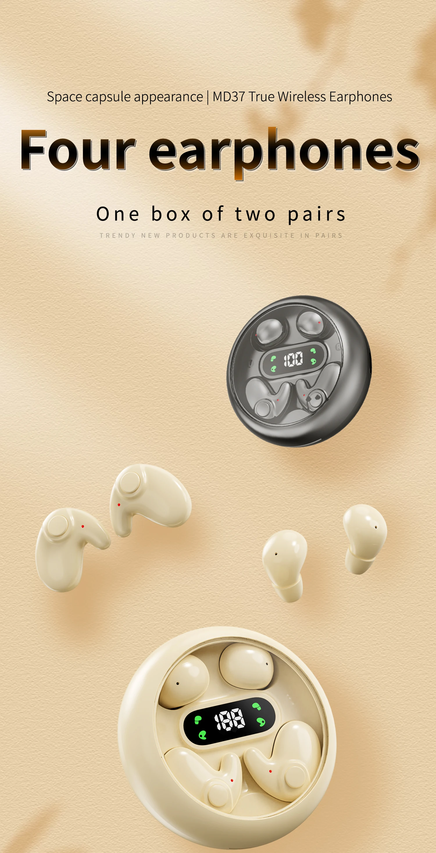 Ultra-thin Sleeping Headphones Mini Sports 5.4