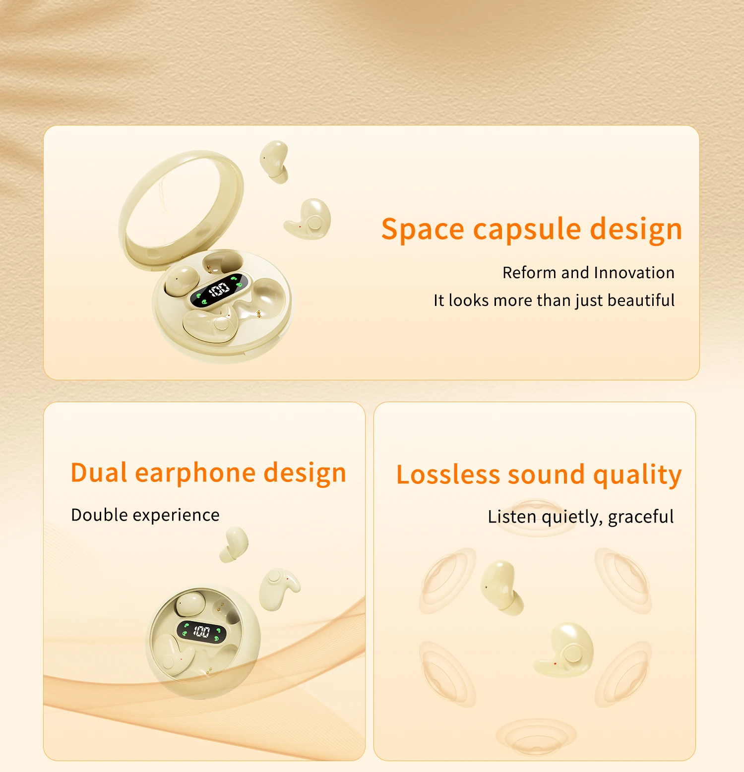 Ultra-thin Sleeping Headphones Mini Sports 5.4