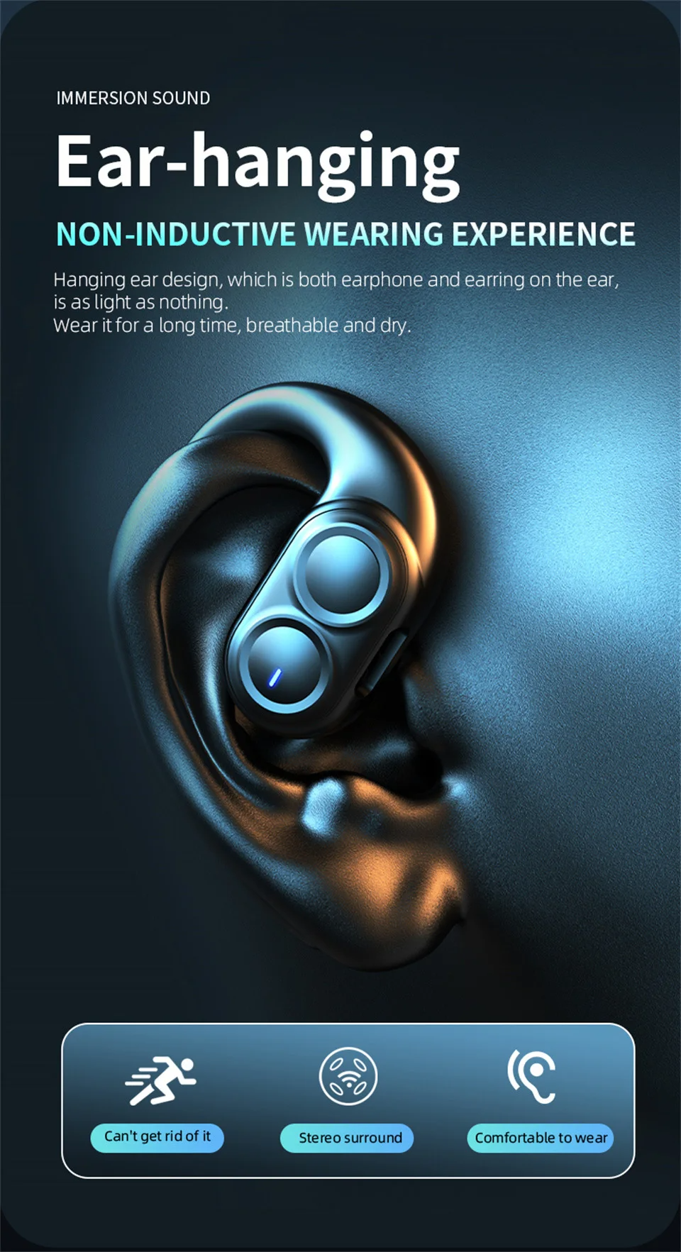 Wireless Bluetooth Headphones Full Open Headset