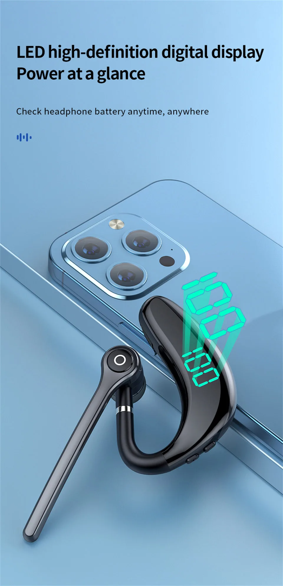 Wireless Bluetooth Headphones With Microphone