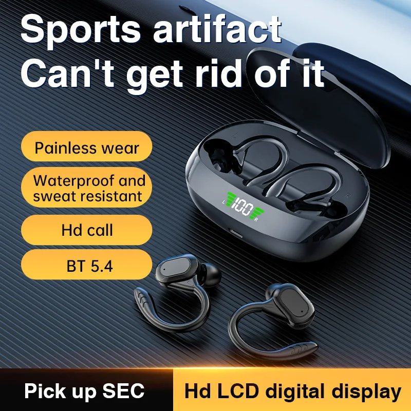  Wireless Earbuds Sports Headphones with Mic 