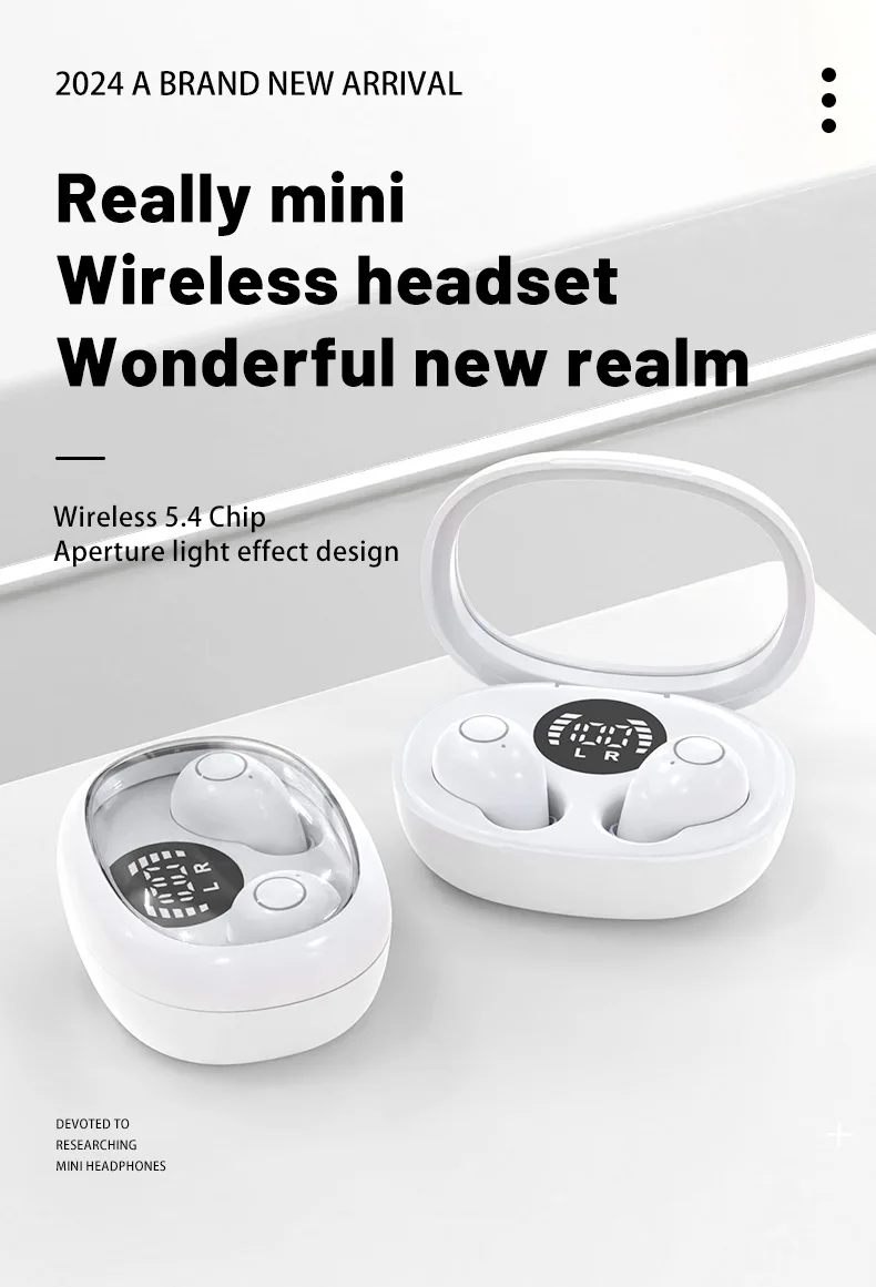 Bluetooth headset mini sleep sports invisible earbuds