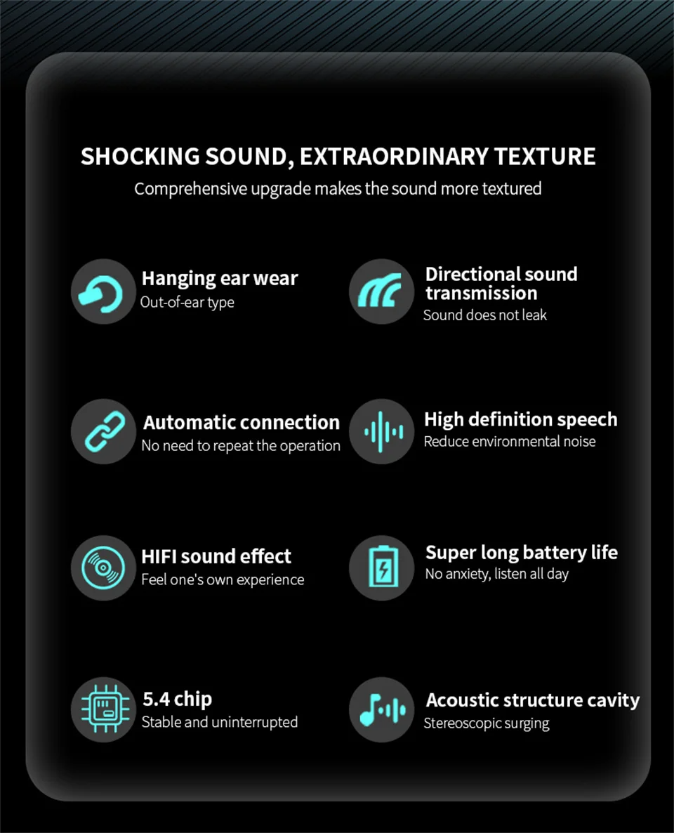 Wireless Bluetooth Headphones Full Open Headset