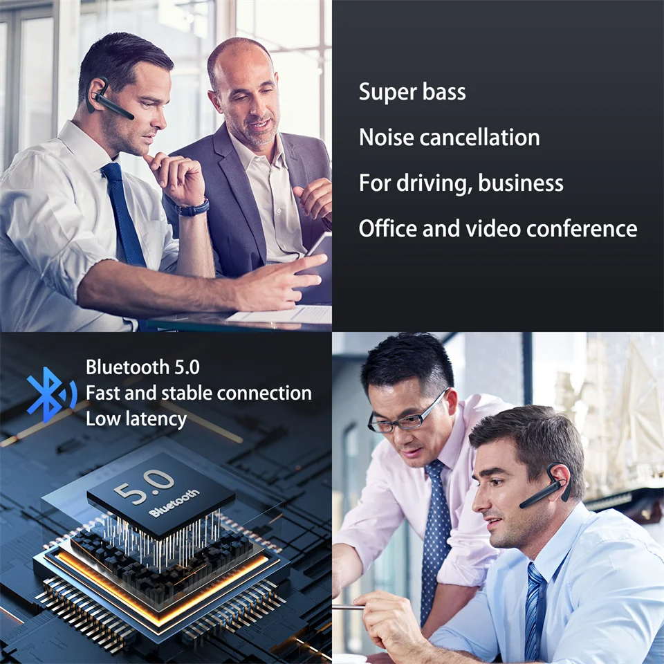 Wireless Bluetooth Headphones With Microphon