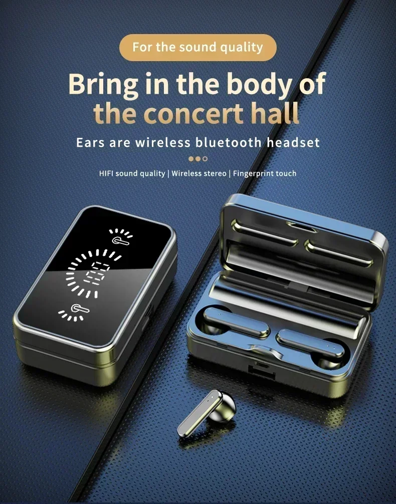  Wireless Headphones Fone Bluetooth Earphones 