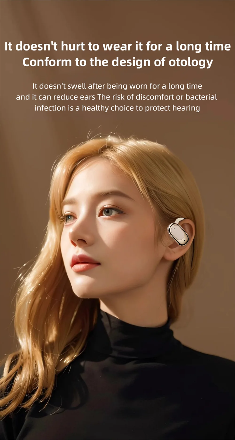 Bluetooth 5.3 Ear-Hanging Bluetooth Headset Wireless