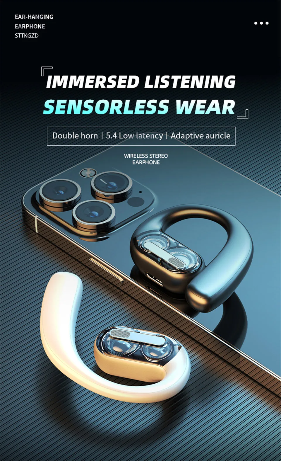 Wireless Bluetooth Headphones Full Open Headset