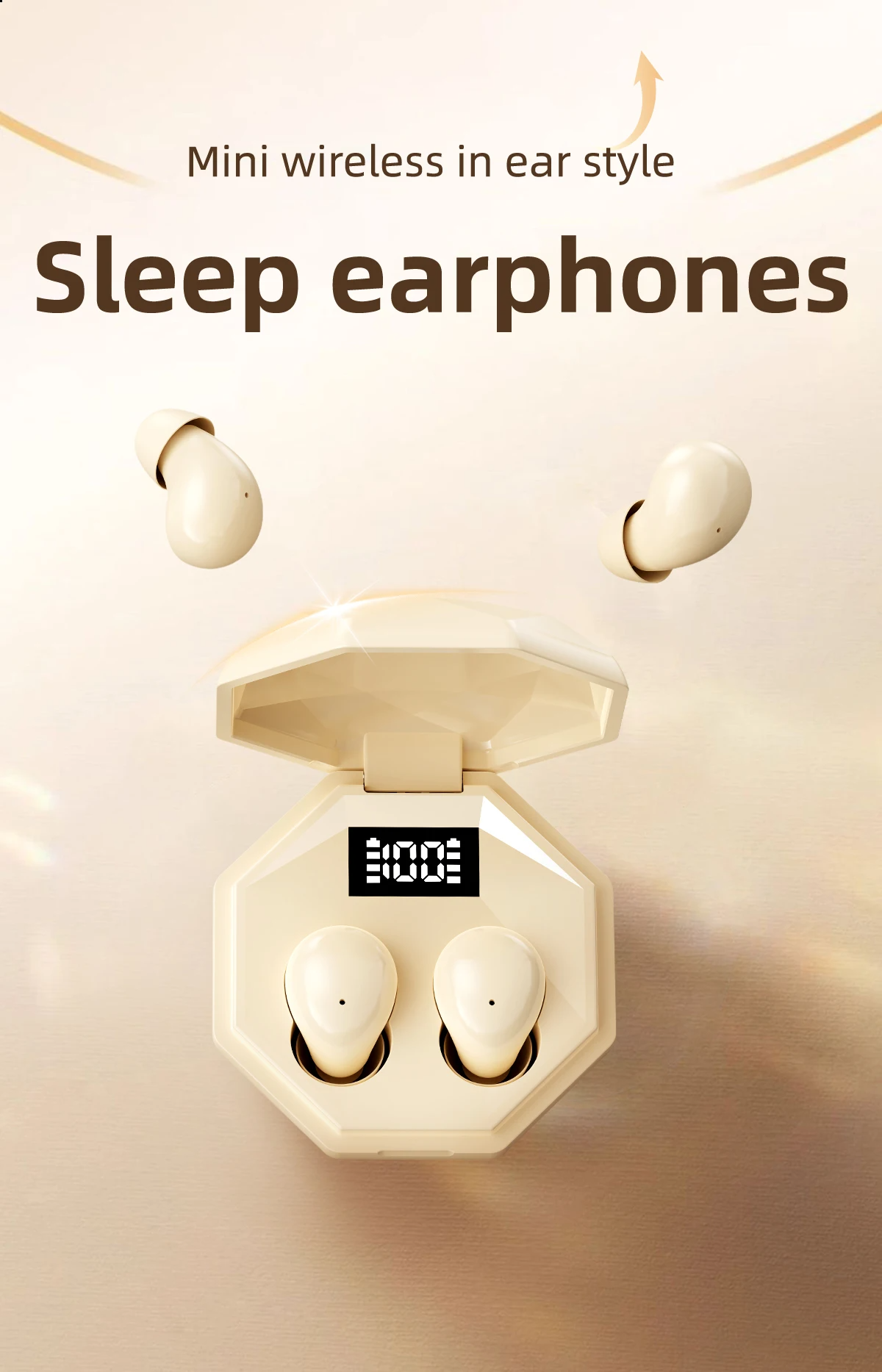 NEW Mini Sleep Headphones TWS Bluetooth 5.4