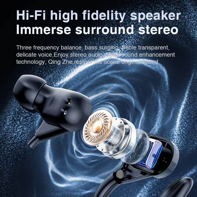  Wireless Earbuds Sports Headphones with Mic 