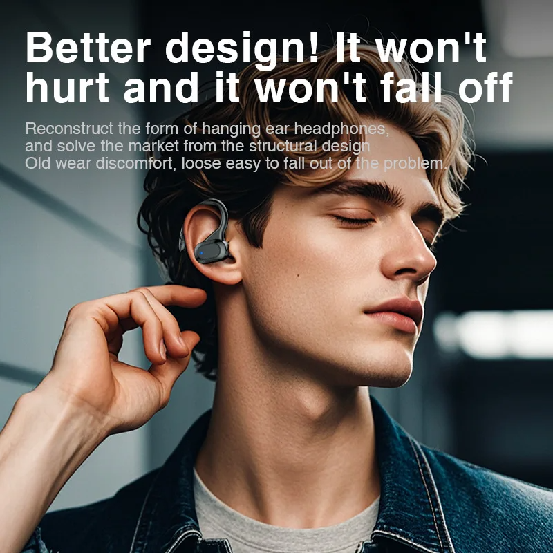  Wireless Earbuds Sports Headphones with Mic 