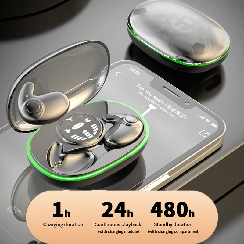 Invisible Sleep Earphones Bluetooth 5.3