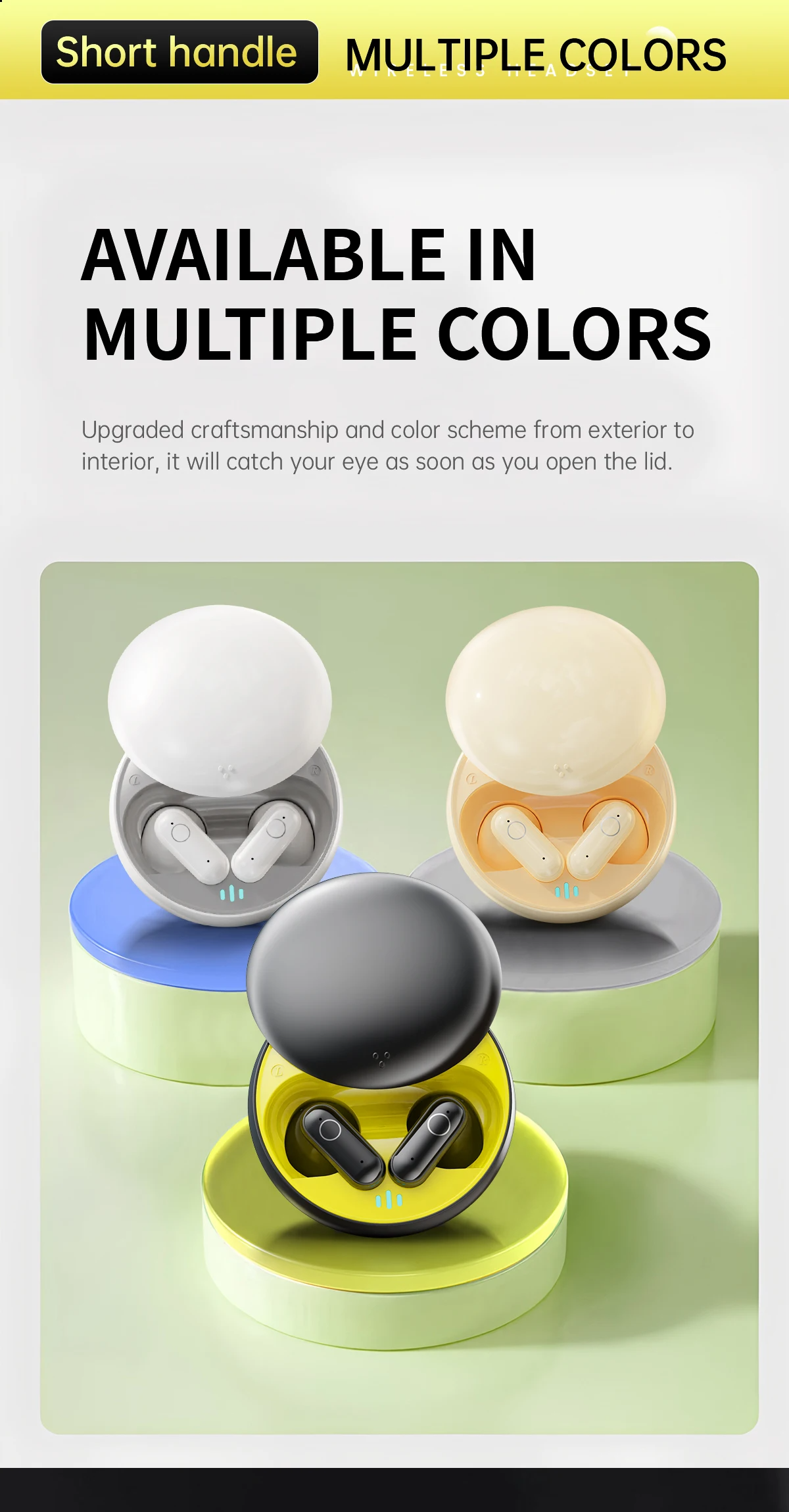 Mini Wireless bluetooth headphones ENC Noise