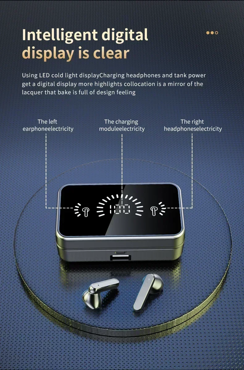  Wireless Headphones Fone Bluetooth Earphones 