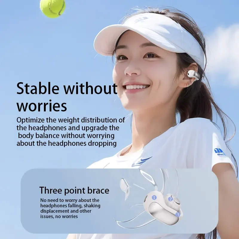 Wireless Headset with Mic Earbuds