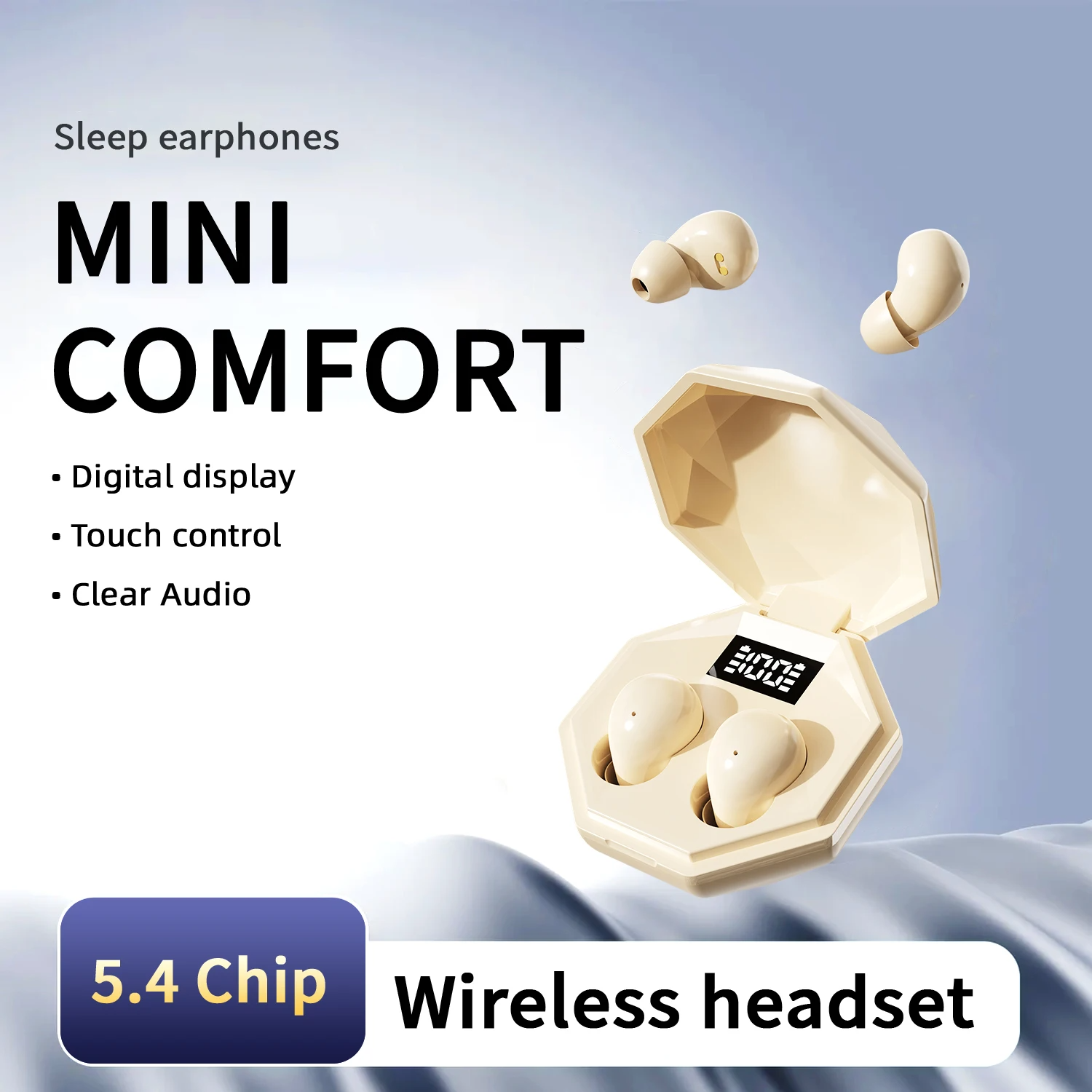 NEW Mini Sleep Headphones TWS Bluetooth 5.4