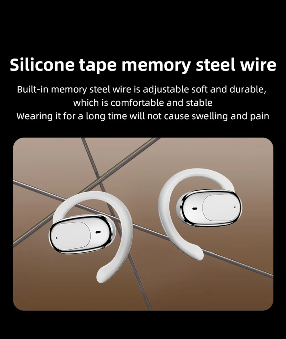 Bluetooth 5.3 Ear-Hanging Bluetooth Headset Wireless