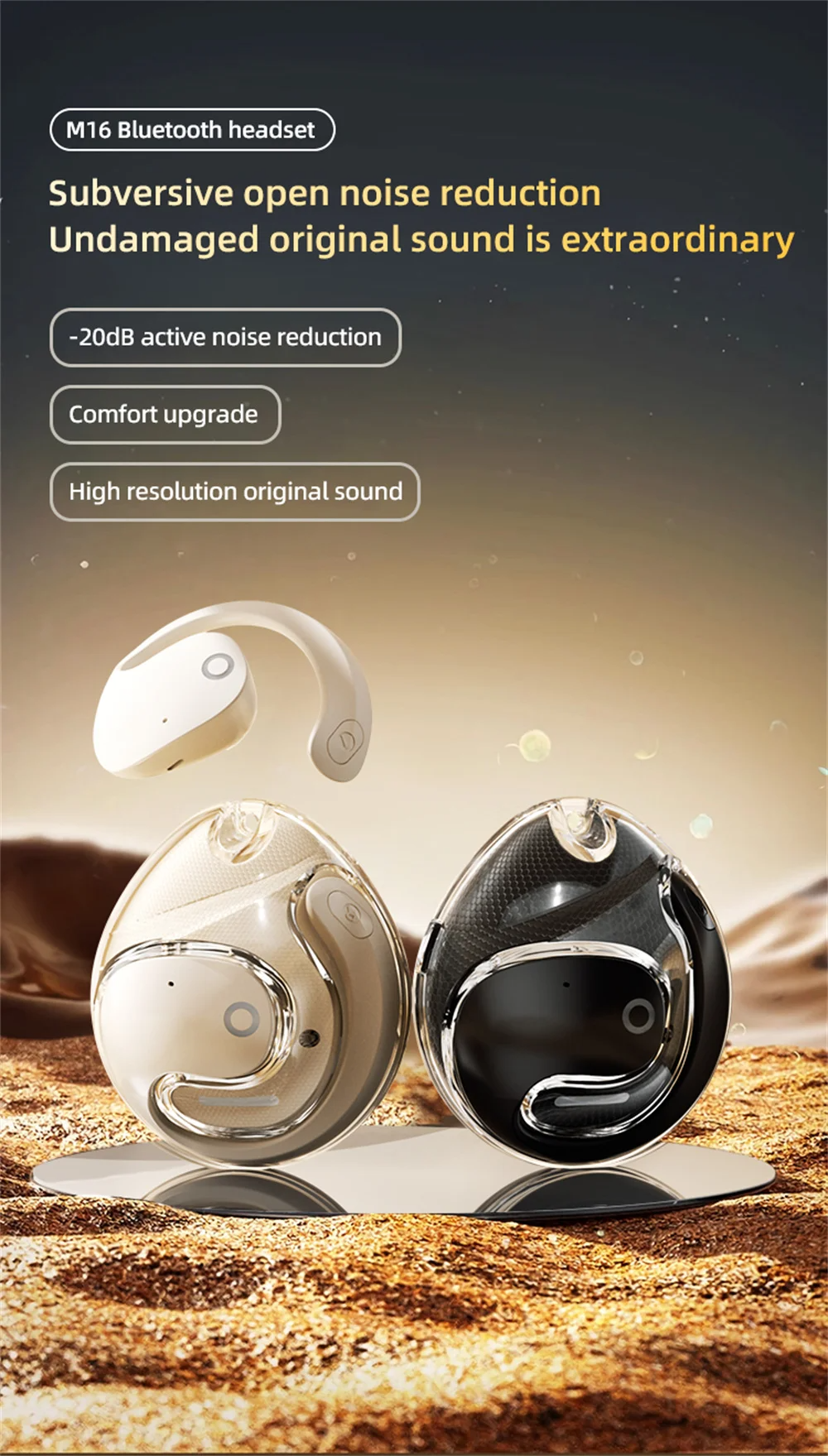 OWS Wireless Headphones Bluetooth Headset HiFi