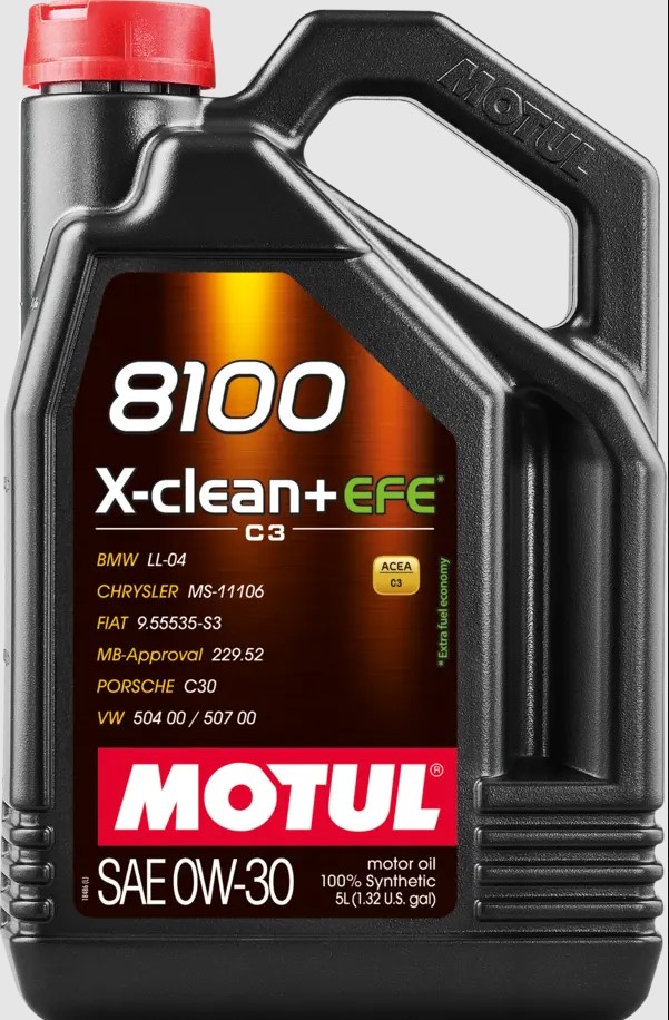 MOTUL 8100 X-CLEAN+ EFE 0W-30 / Автомобилско масло / 5литра