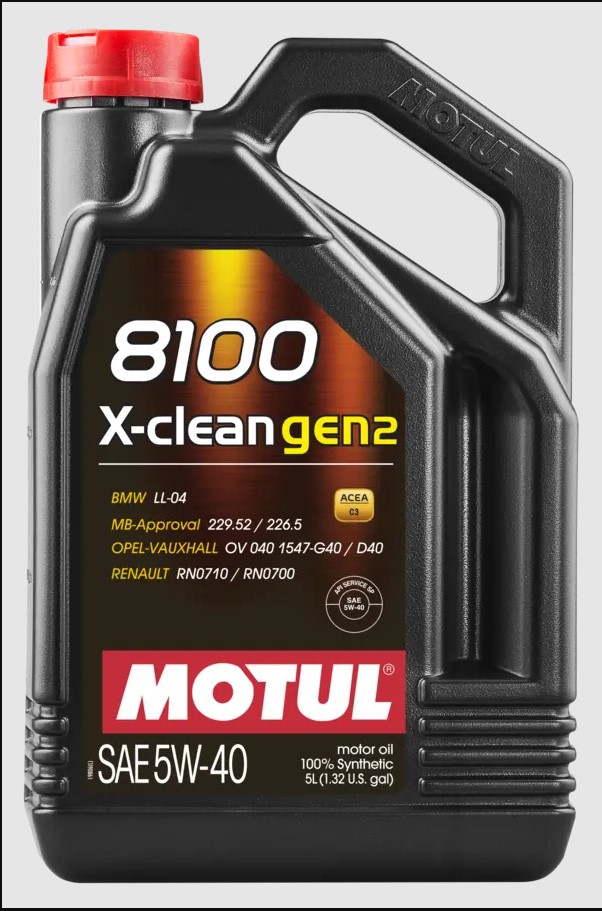 MOTUL 8100 X-CLEAN GEN2 5W-40 /5 Литра