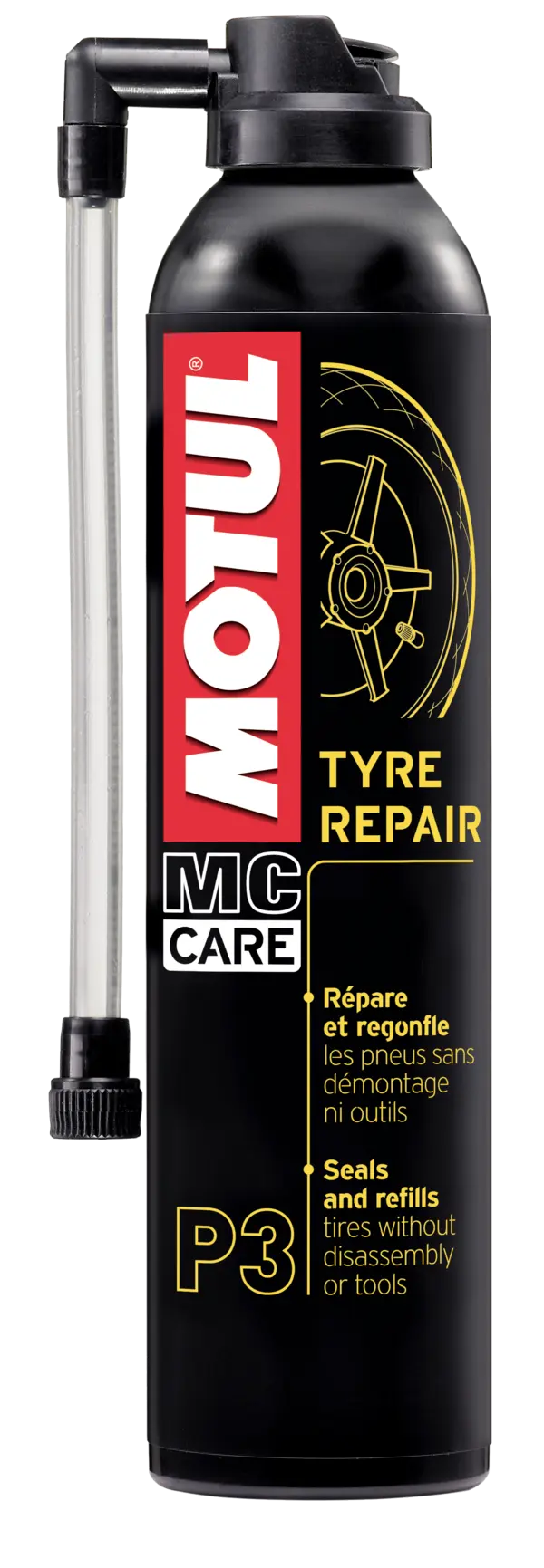 MOTUL MC CARE P3 TYRE REPAIR / Нега за Мотоцикл и атв / Спреј за поправка на дупната гума / 0.5Литра