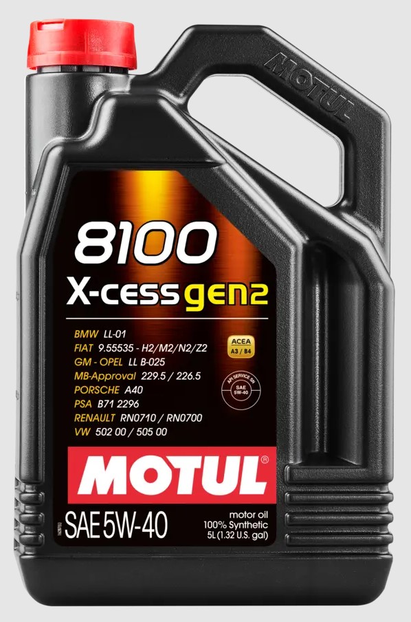 MOTUL 8100 X-CESS GEN2 5W-40 / 5 Литра