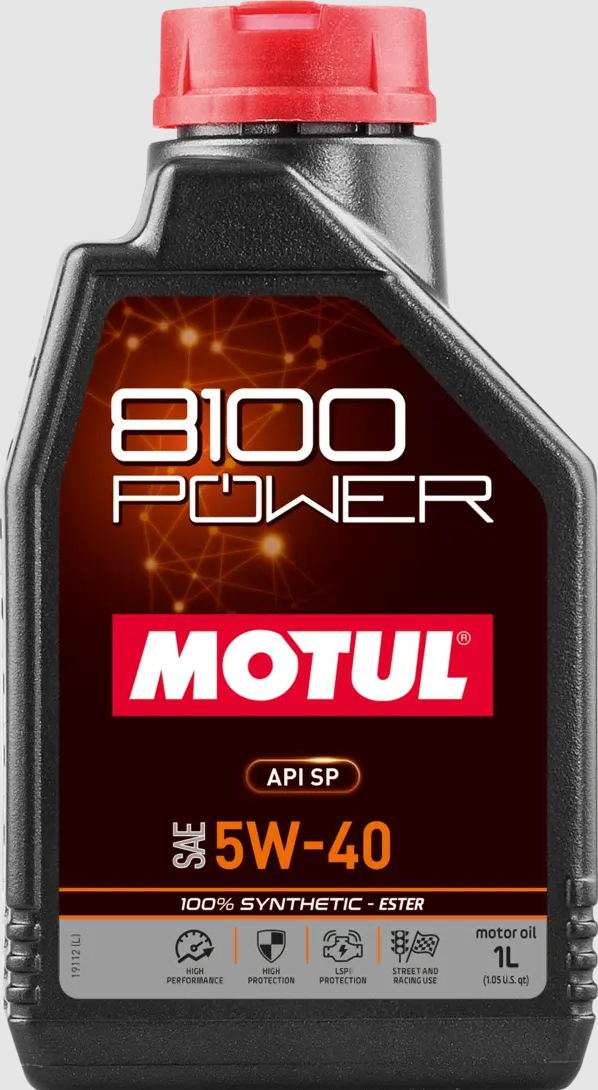 MOTUL 8100 Power 5w-40 Масло со високиперформанси за СПОРТ возила Racing / 1литро