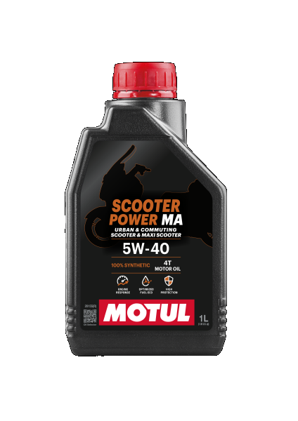 MOTUL Масло за Скутери Веспи SCOOTER POWER 4T 5W-40 MA со мокри ламели 1литро