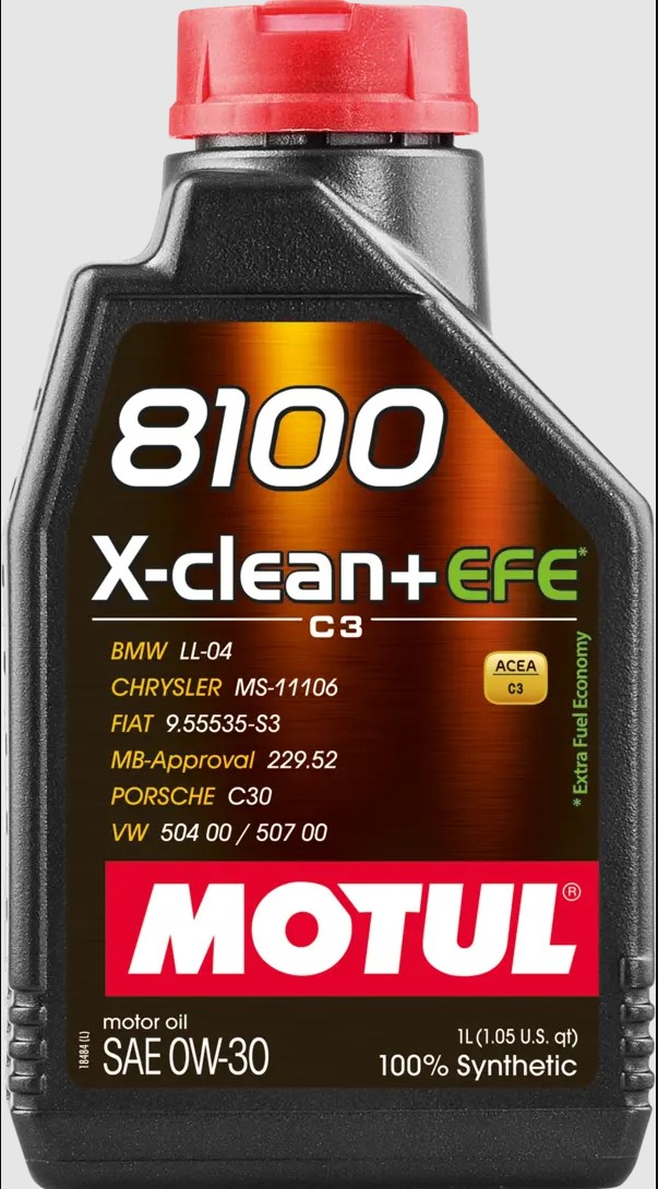 MOTUL 8100 X-CLEAN+ EFE 0W-30 / автомобилско масло / 1литро