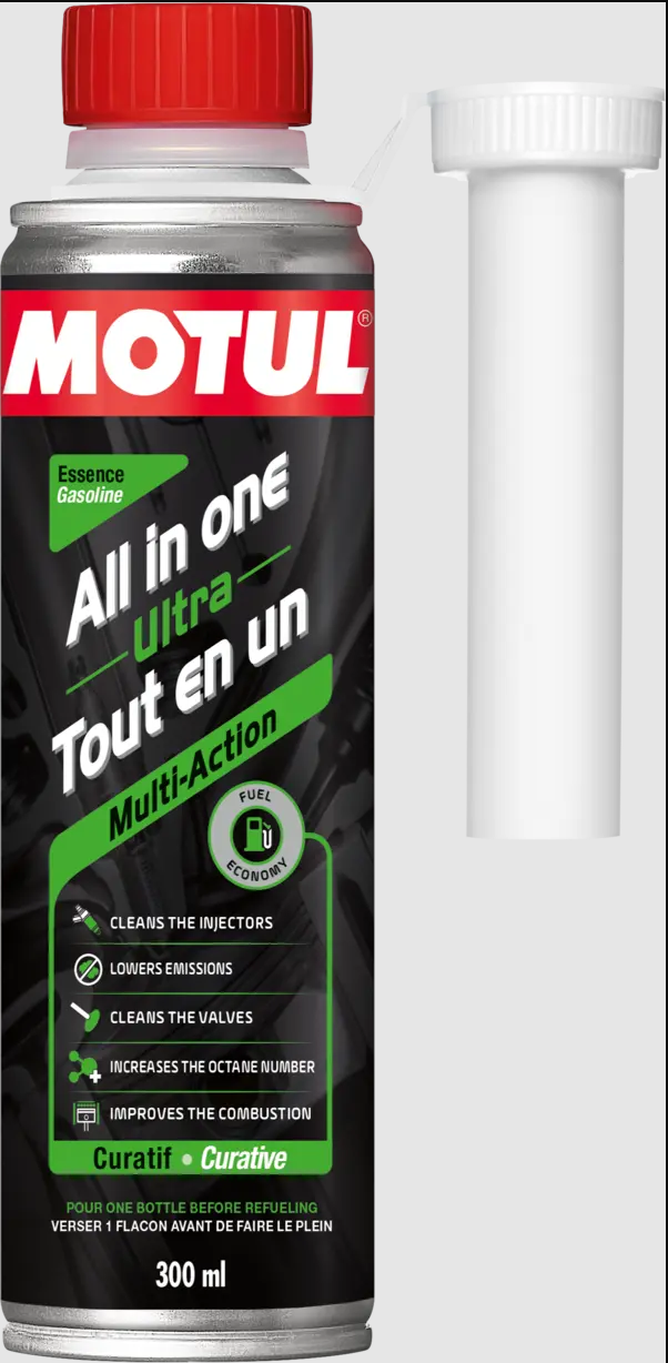 MOTUL Адитив за бензин возила со повеќекратно дејство ALL IN ONE ULTRA GASOLINE / 0,3л