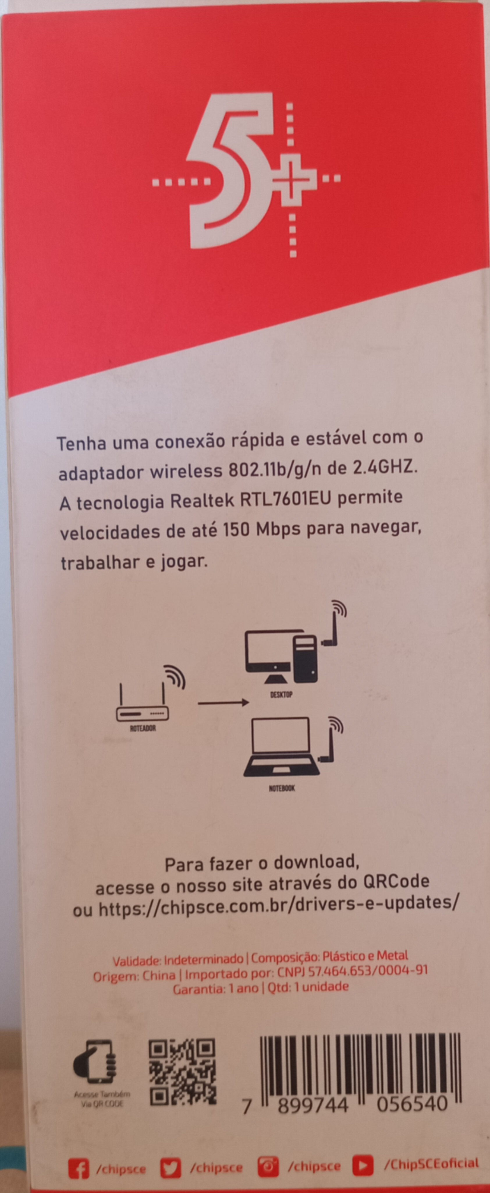 Adaptador USB Wireless 2.4GHz